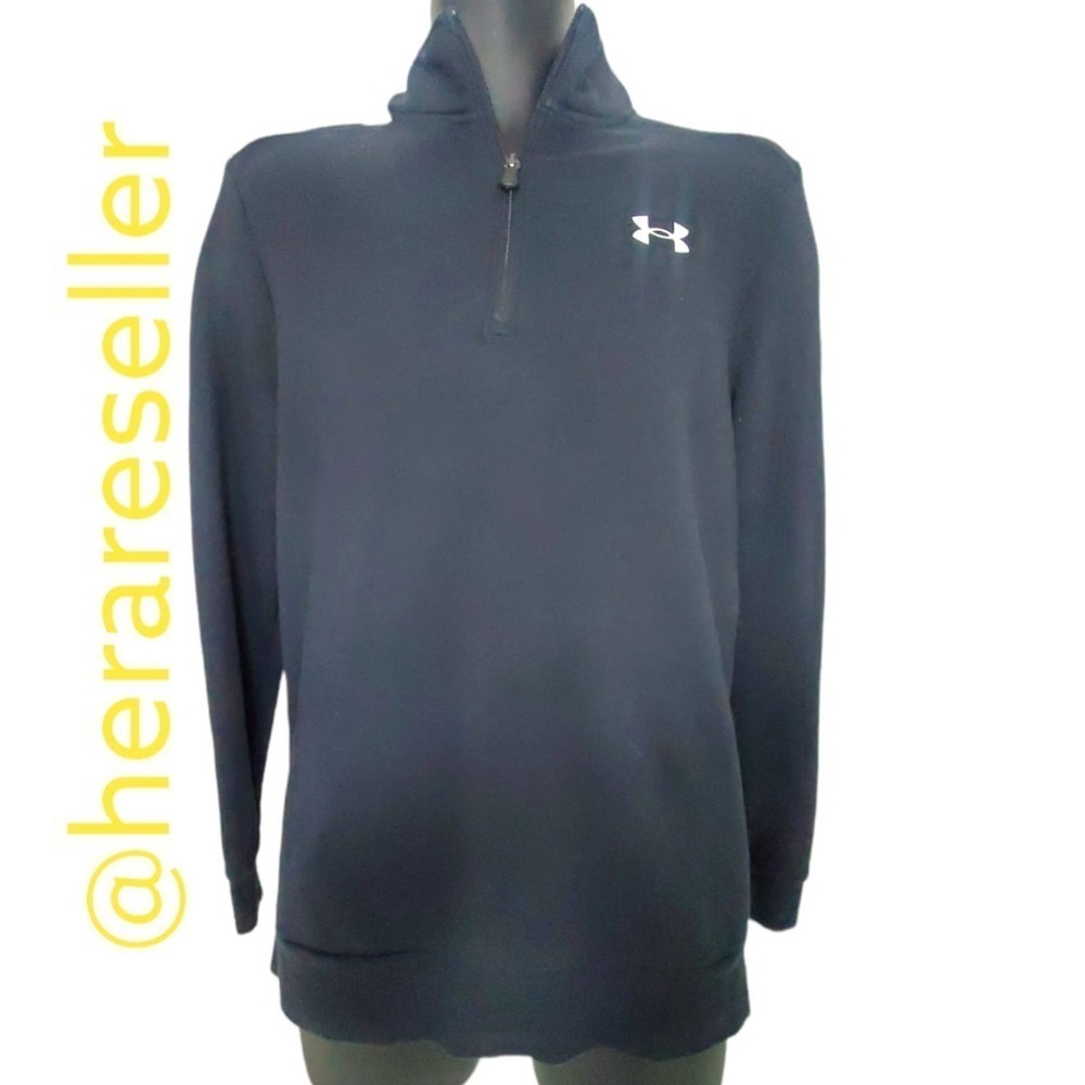 Under Armour Small Pull Over Men 3/4 Zipper Loose Sweater